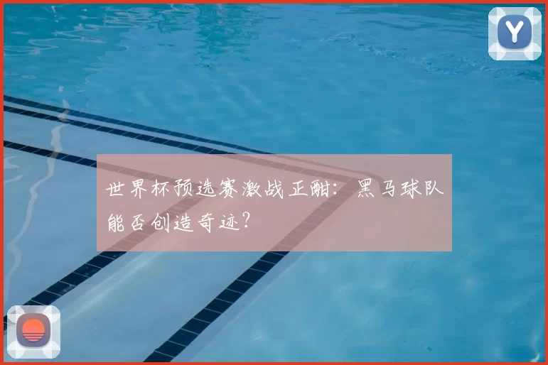 世界杯预选赛激战正酣:黑马球队能否创造奇迹?